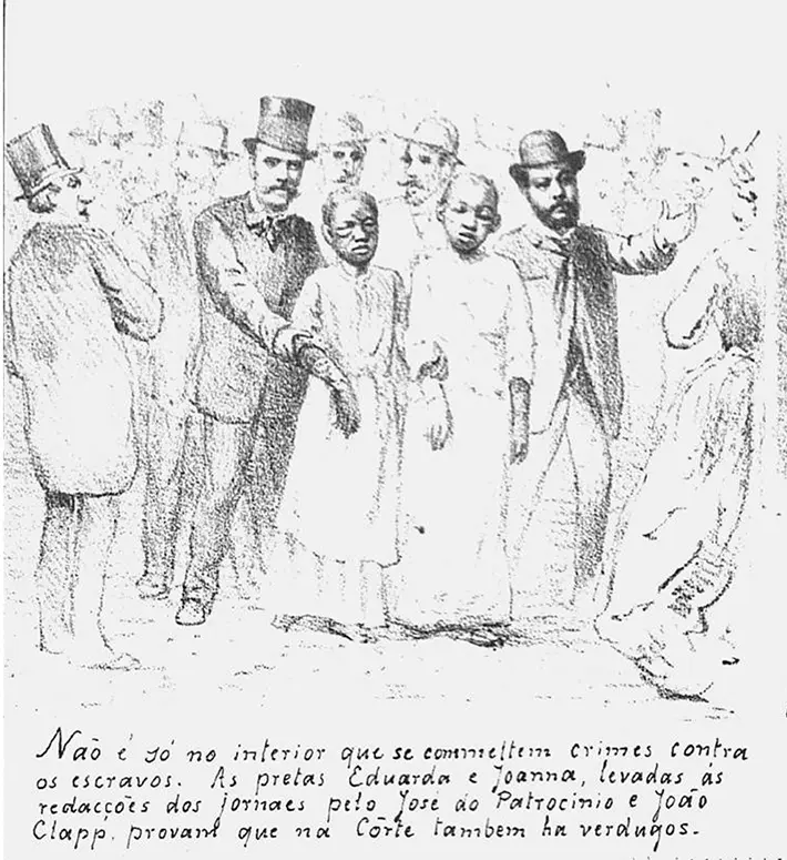 Duas mulheres em roupas claras seguidas por dois homens em ternos e chapéus.