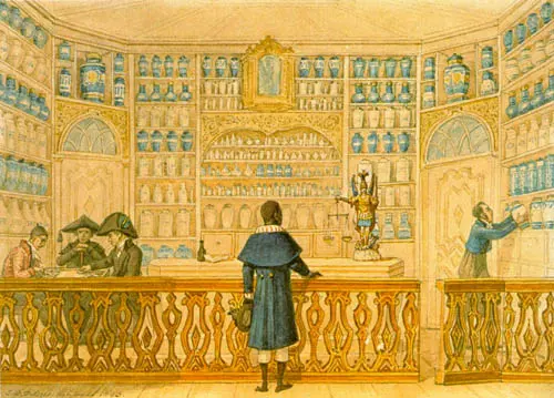 Interior de botica no Rio de Janeiro, 1823