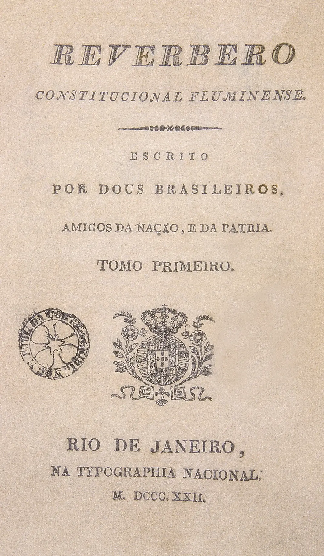 Capa de livro preto e branco sobre Constituição Fluminense, escrito por brasileiros.