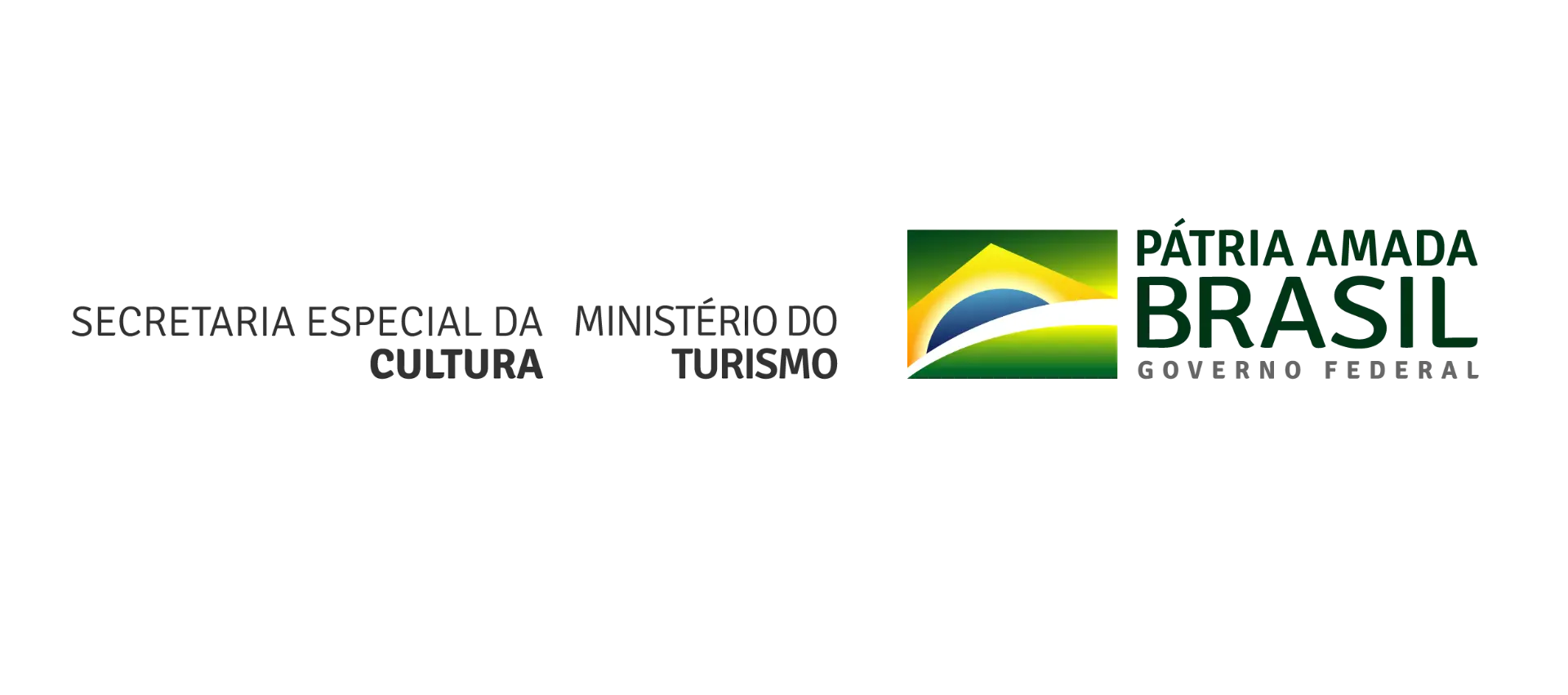 Logotipo da Secretaria Especial da Cultura e Ministério do Turismo do Brasil.