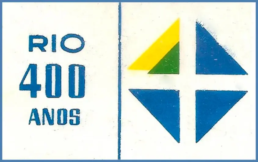 Cartão-postal comemorativo do Rio de Janeiro aos 400 anos.