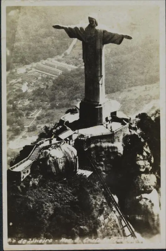 Cristo Redentor em preto e branco, Rio de Janeiro