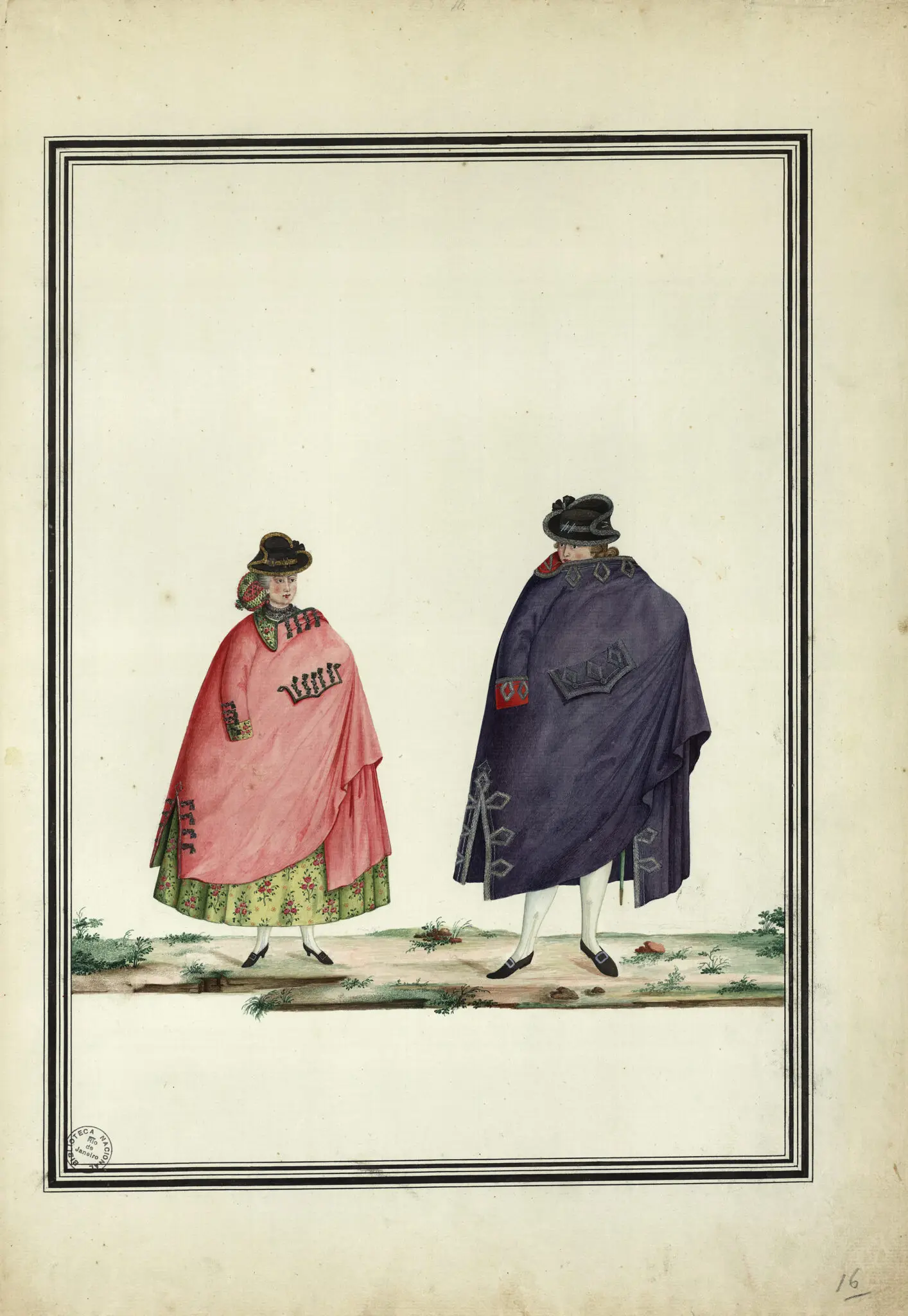 Trajes de brancos, Carlos Julião. Fundação Biblioteca Nacional.