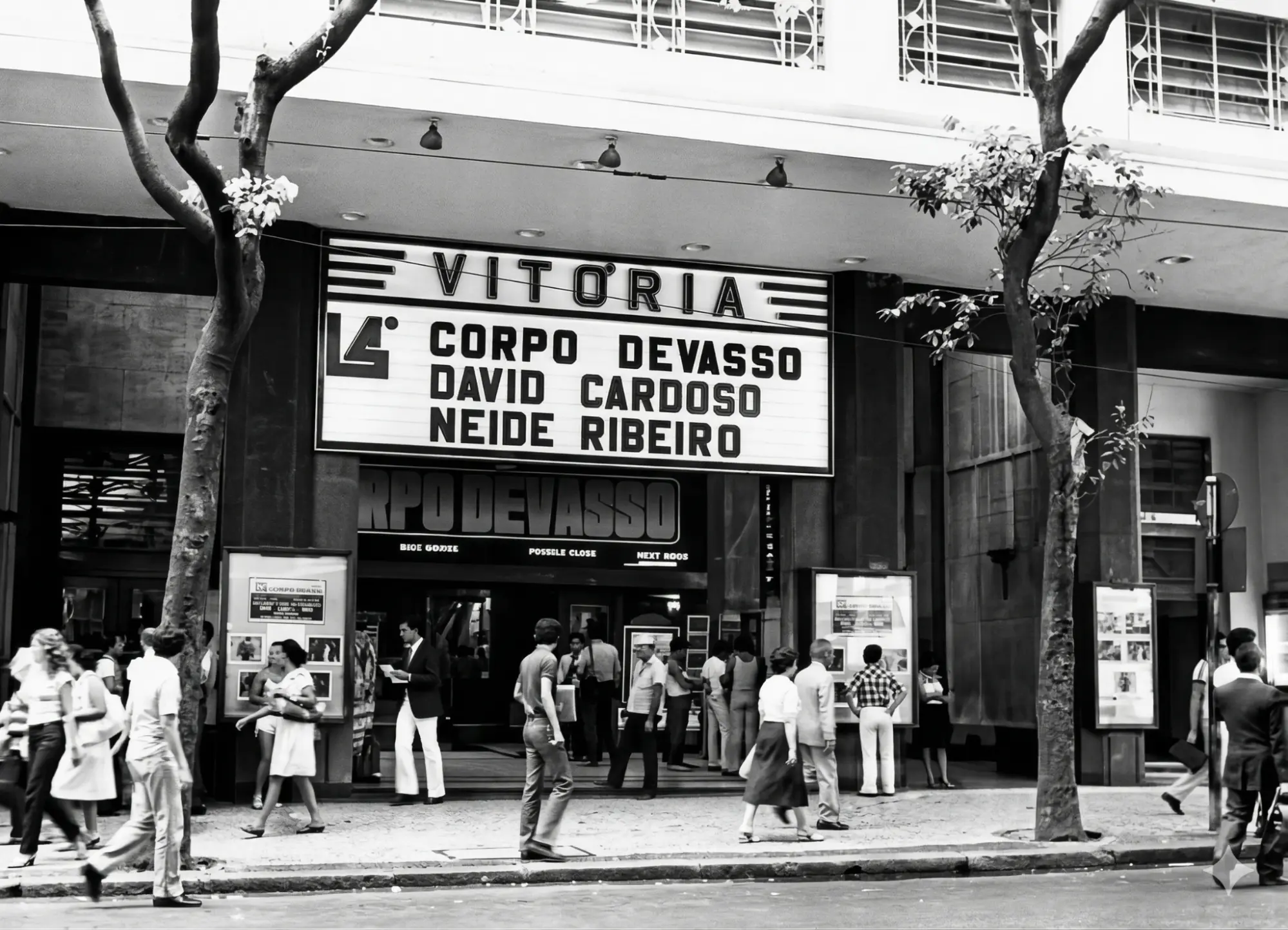 Foto do período em que o Vitoria exibia filmes eróticos