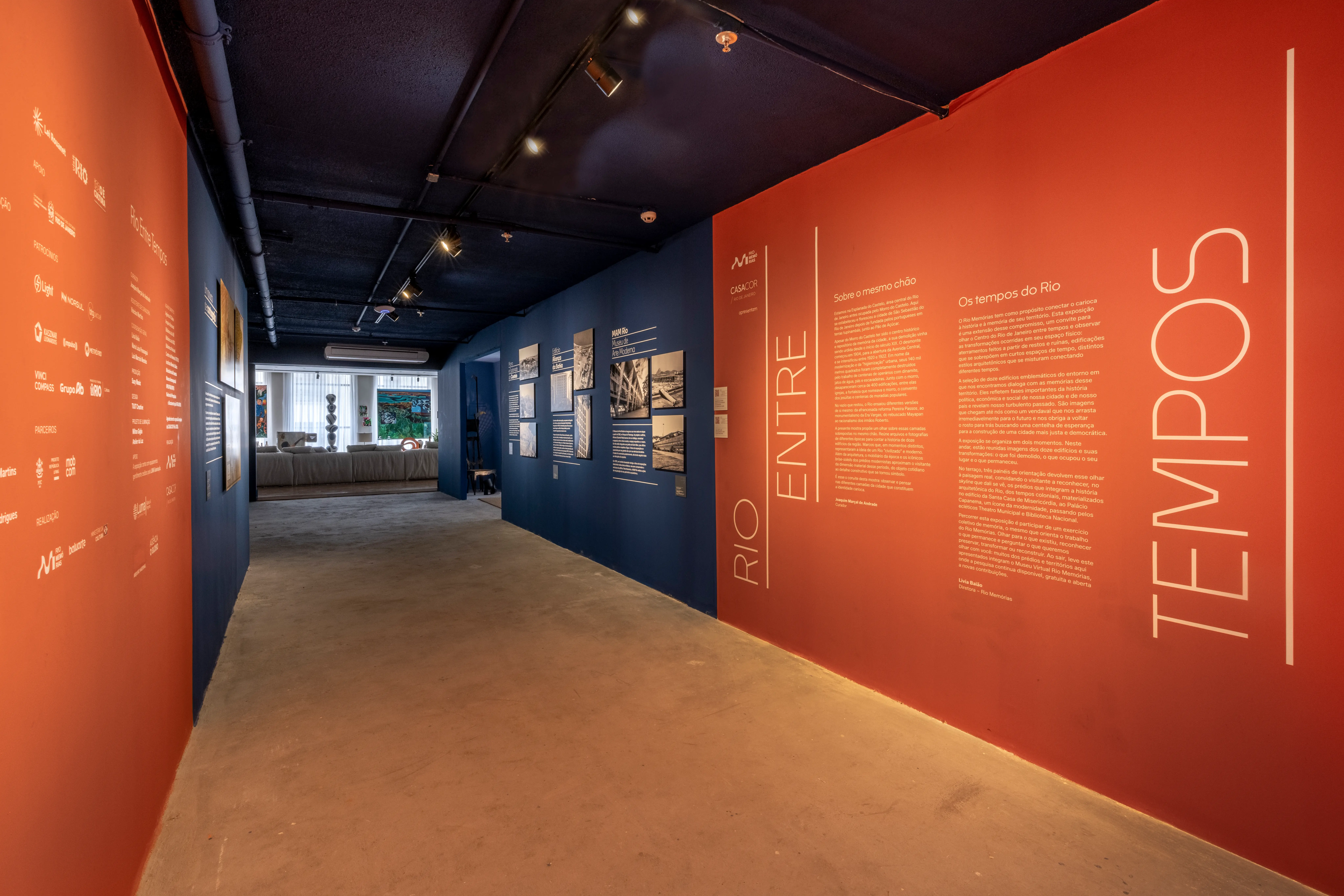 Vista da exposição Rio Entre Tempos