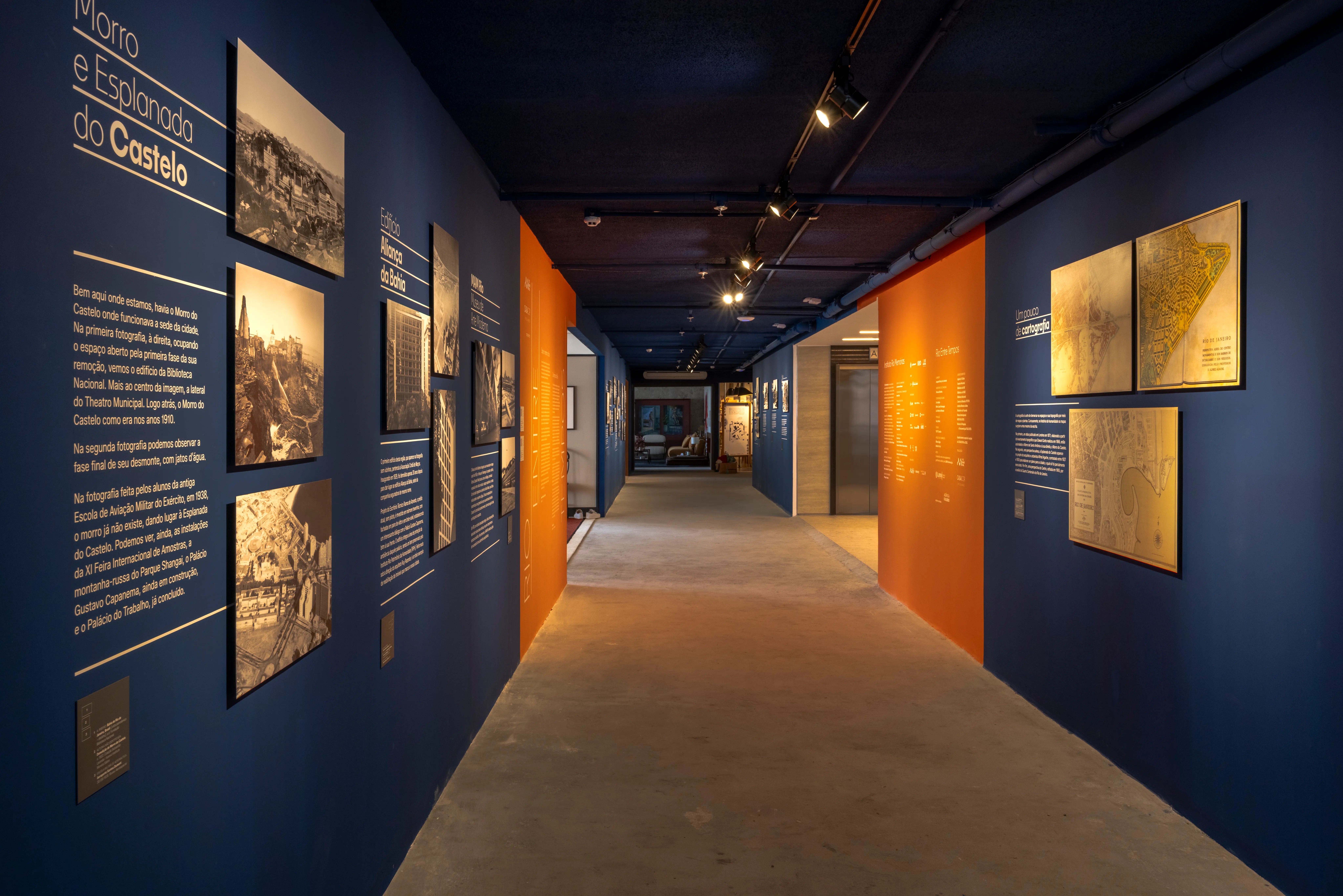 Vista da exposição Rio Entre Tempos