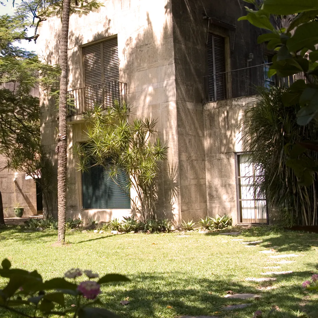 Casa e jardim integrados