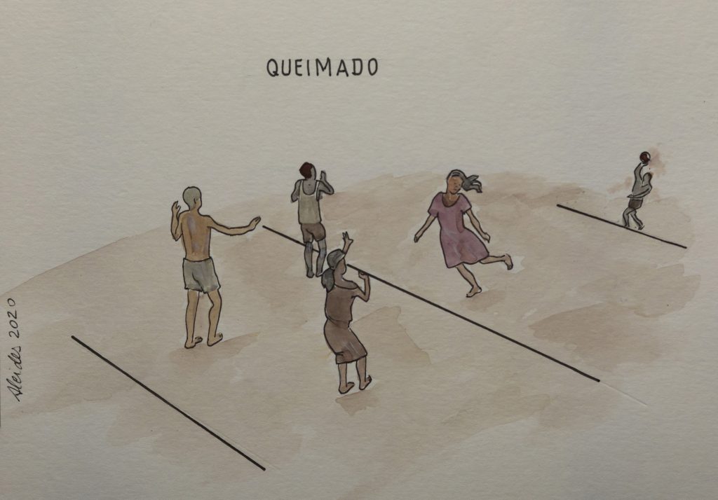 O jogo de Queimada ou Queimado é praticado por dois times, cujo objeti